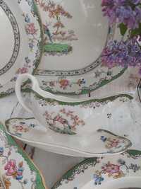 Sosjerka sygnowana Copeland Spode England. Starusieńka porcelana, ukwi