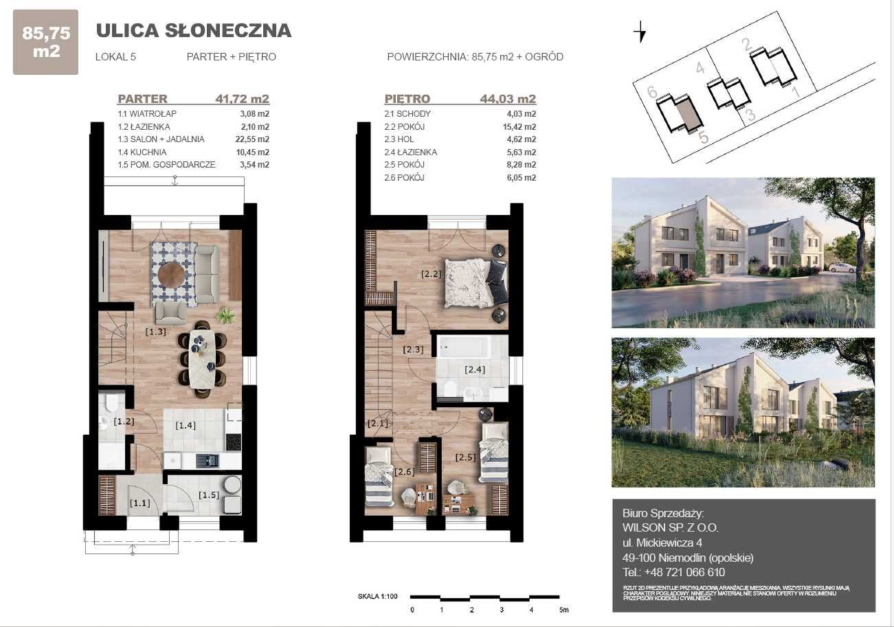 Ostatni dom  Niemodlin Słoneczna 85,75 m2
