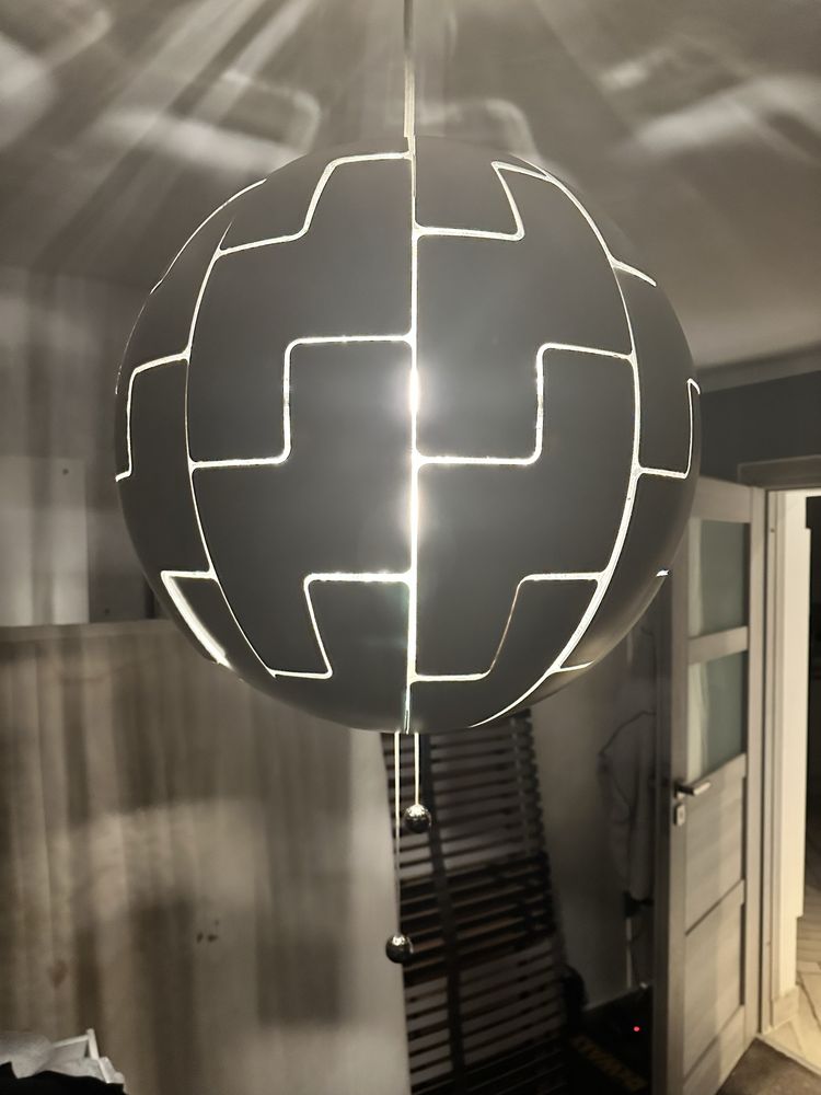 Lampa IKEA PS 2014 52 cm Biała Srebrna
