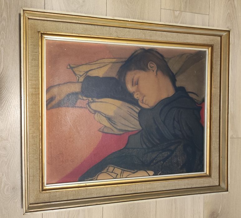 Zestaw obrazów – „Śpiący Mitek",+2 gobeliny