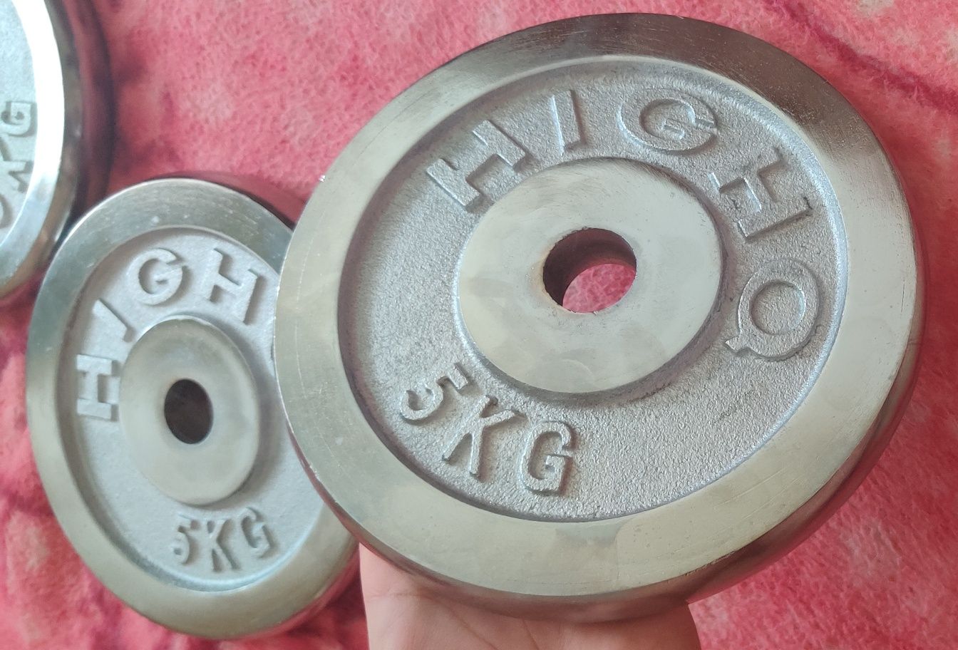 Блины (диски) HIGHQ SPORT TA-1452-5 (30 см, хром, 5 кг)