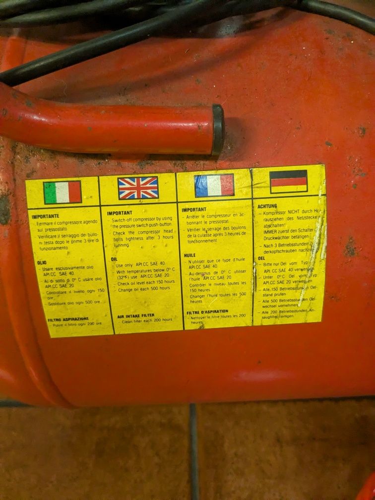 Compressor 50l a funcionar
