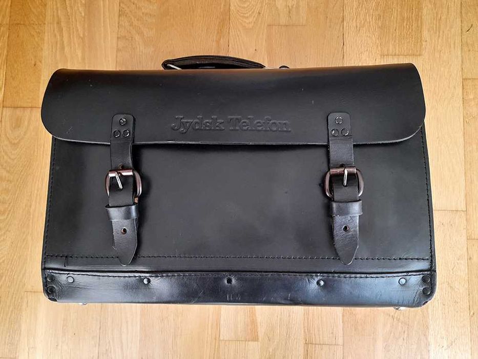 Mala Pasta Pele Genuína Couro Cabedal Piloto Vintage