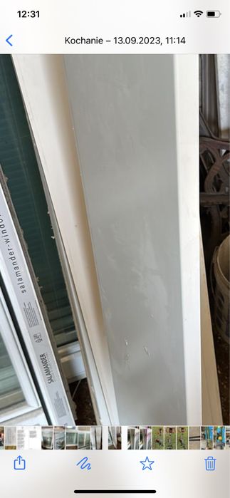 Parapety zewnętrzne po demontażu