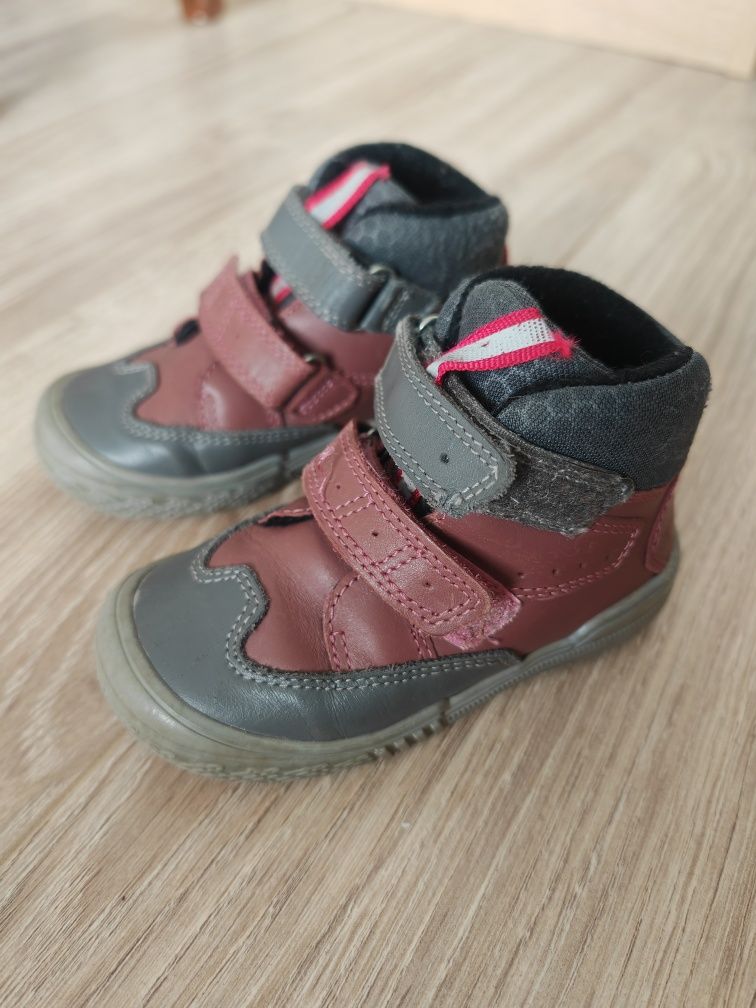 Buty dziewczęce skórzane Bartek r. 23 14,7 cm jesienno zimowe