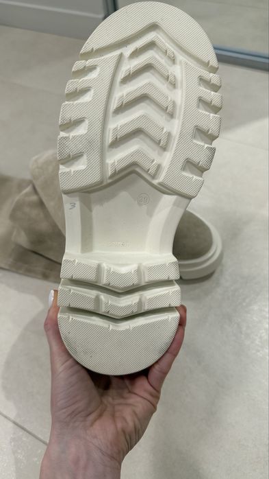 Ботфорти натуральний замш