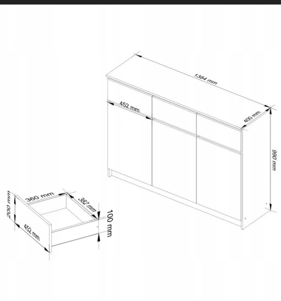 Komoda 140cm stan idealny