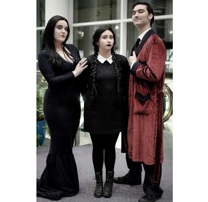 peruka Wednesday Addams - dla kobiet i dziewcząt, naturalny wygląd