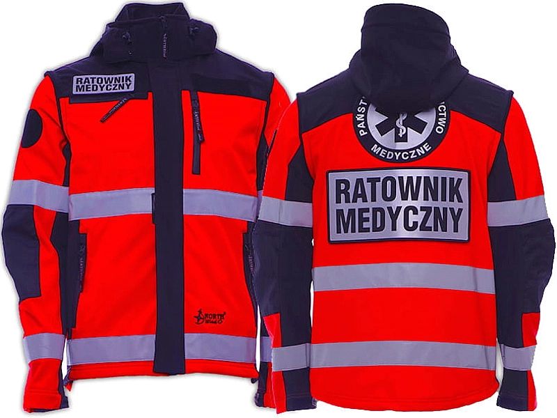 Komplet ratowniczy (kurtka + polar) PRM FLUO całoroczny