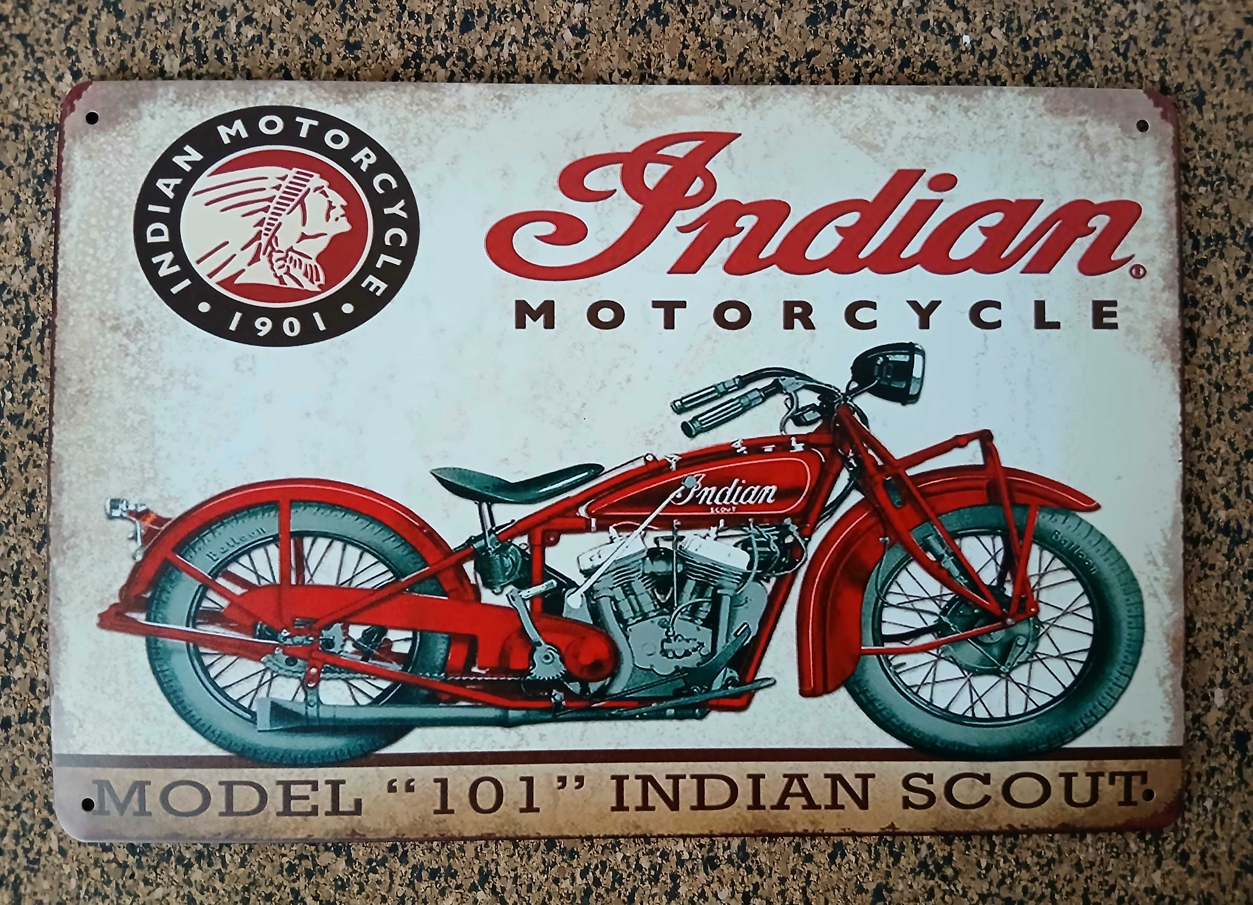 Poster - Indian Motorcycle (metal 30×20 cm)