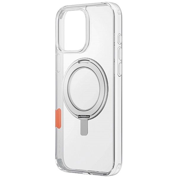 Etui UNIQ Swivix 360 Rotating Kickstand na iPhone 16 Pro - przezroczys