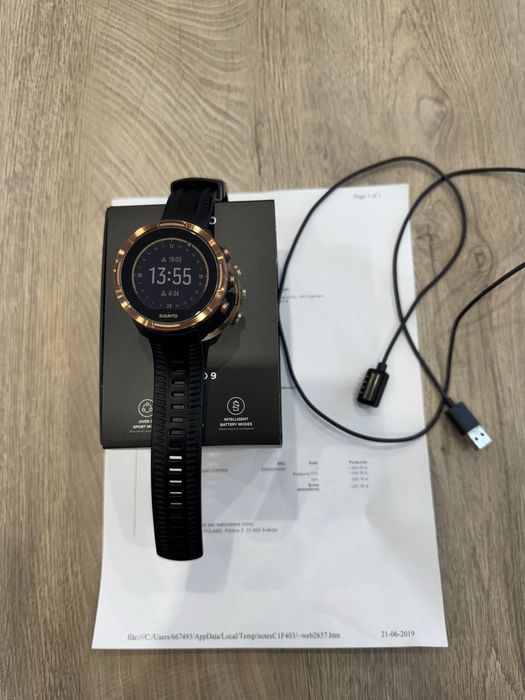 Suunto 9 Baro Copper zegarek smartwatch stan idealny limitowana edycja