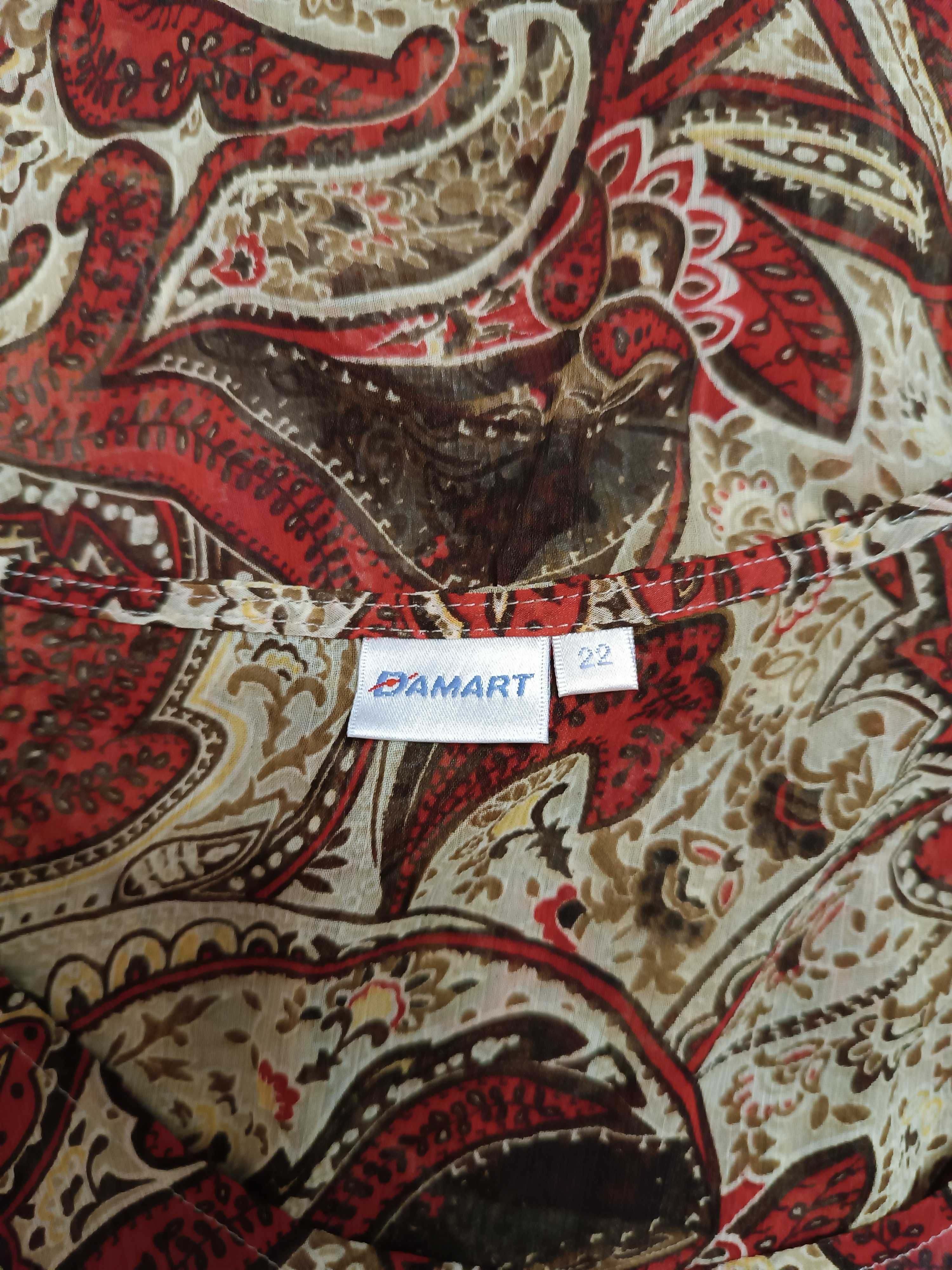 Wzorzysta bluzka z printem paisley 50 (22) Damart