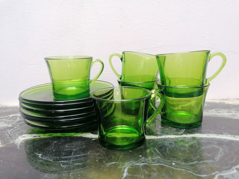 6 chávenas de café - Vidro