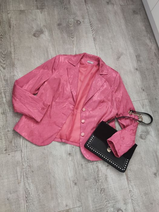 Różowa marynarka damska 40 L żakiet