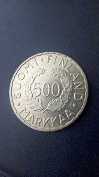 Фінляндія 500 марок 1952 рік.. Срібло. Ідеальний стан.
