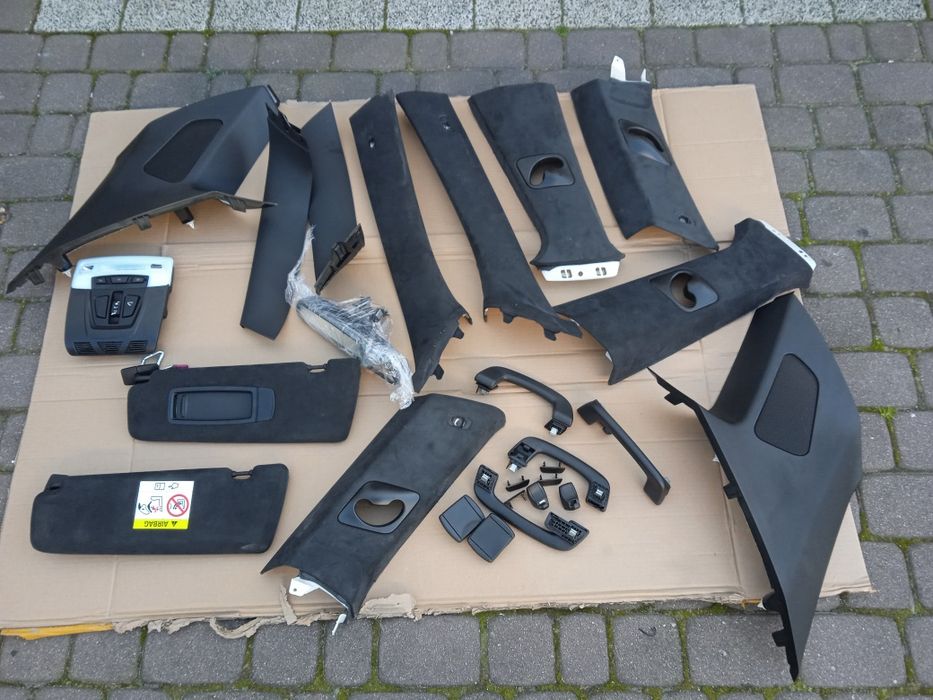 Kompletna podsufitka BMW X5 f15 m pakiet alkantara słupki