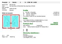 Okna VEKA Softline 82 MD Złoty Dąb 1760 x 1430
