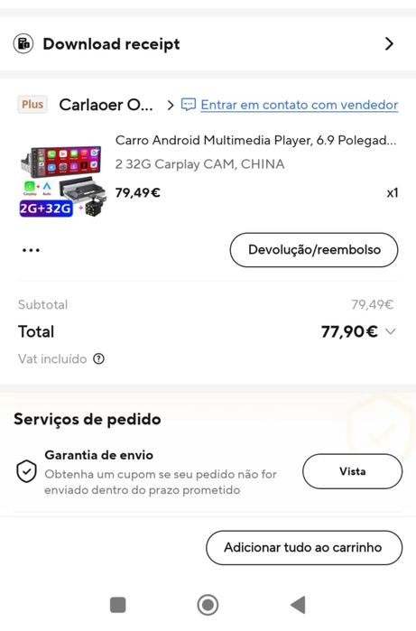 Rádio para carro