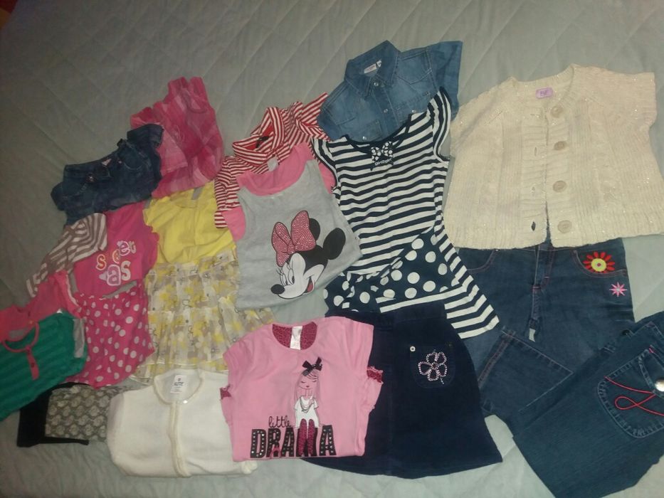 Paka ubranek wiosna lato 4-5 lat