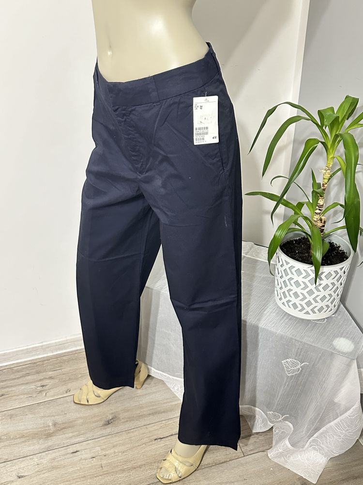 Nowe bawełniane spodnie szwedy, szeroka nogawka roz. 36 H&M  Zapraszam