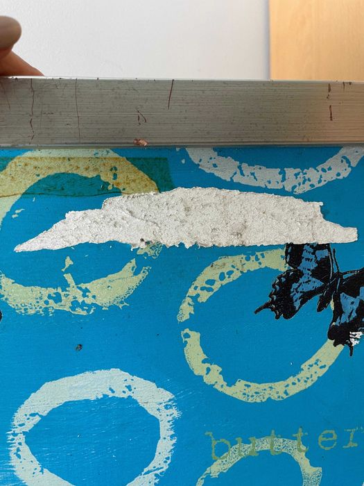 Quadro Abstrato em moldura de madeira