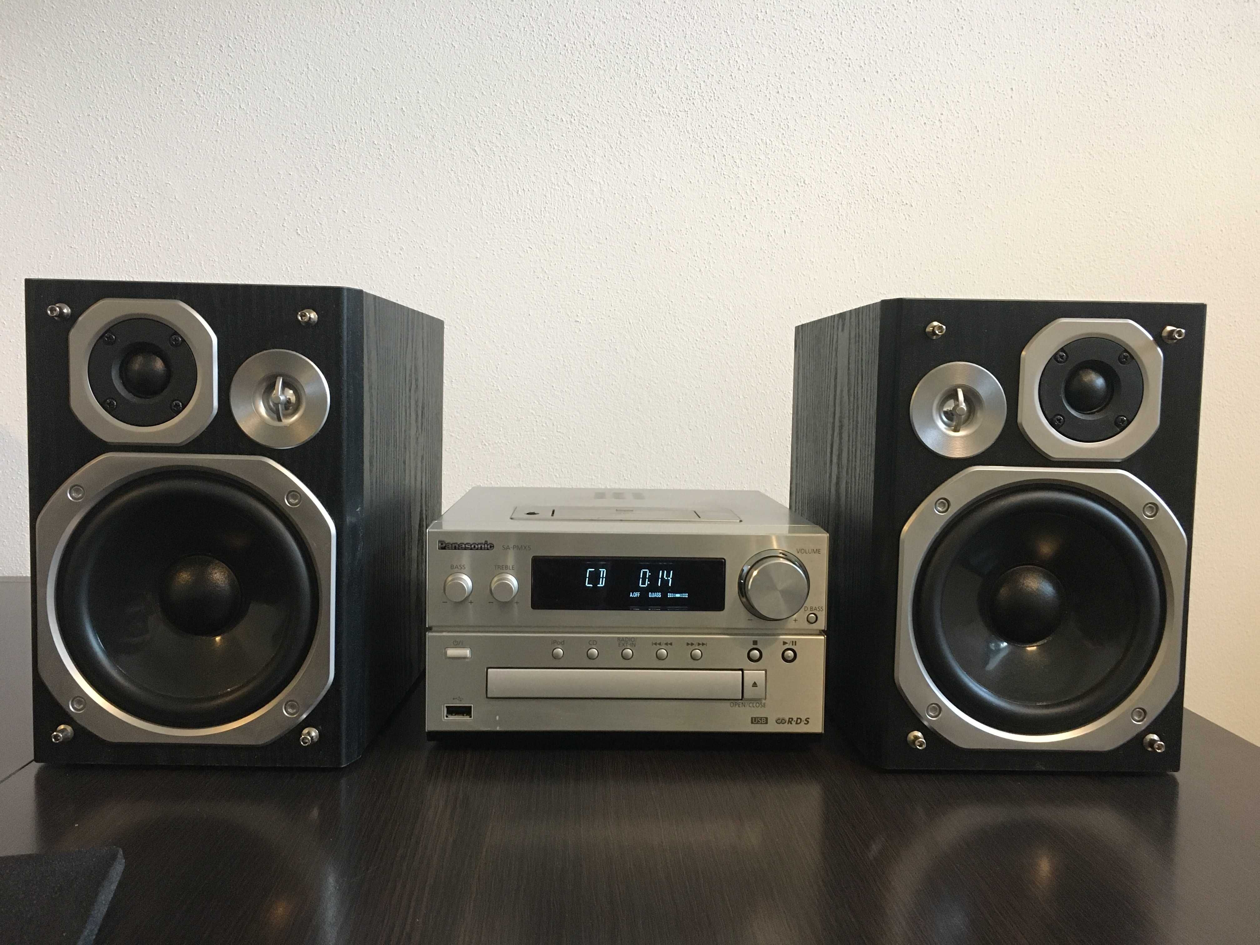 amplituner wzmacniacz stereo kolumny cd