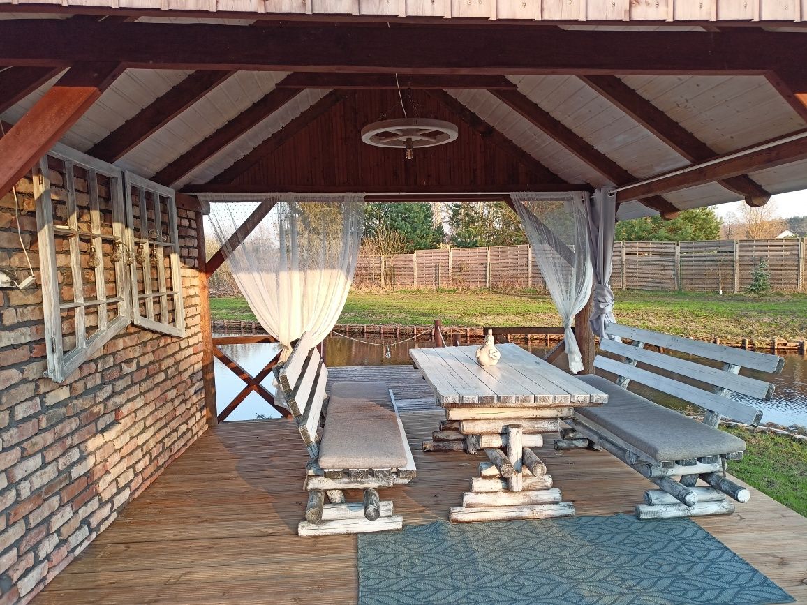 dom VIP Kaszuby sauna bania staw kominek