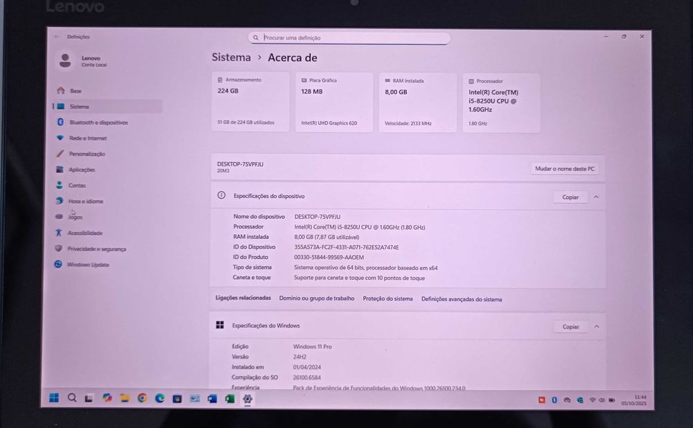 Lenovo MIIX520 – Híbrido Core i5 Quad-Core 12,2 polegadas touchscreen
