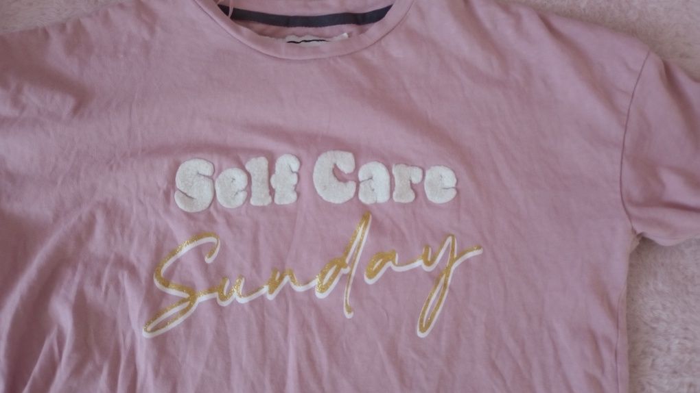 Piżama piżamka różowa do spania S