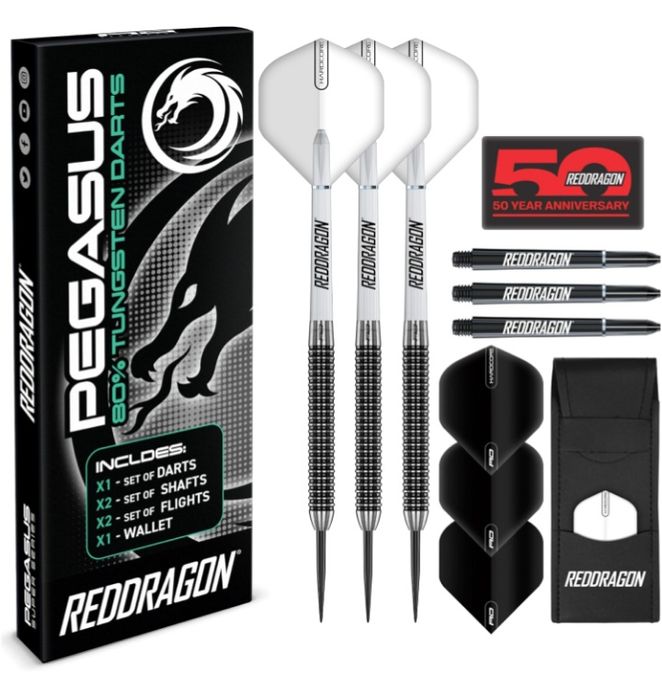 Profesjonalne lotki do darta Red dragon Pegasus 23 gr , 80% wolframu