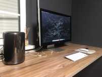Mac Pro 2013 + Apple Display + Teclado + Rato