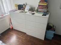 Zestaw do pokoju dziecka 2x komoda + biurko z obrotowym krzeslem IKEA