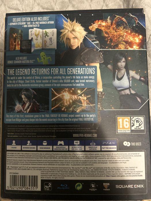 Final Fantasy VII Remake Deluxe edition
