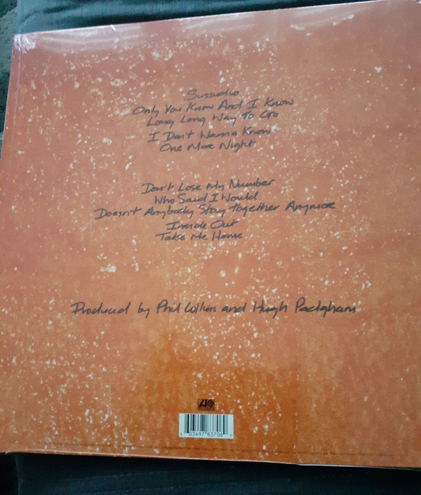 Phil Collins - No Jacket Required clear vinyl