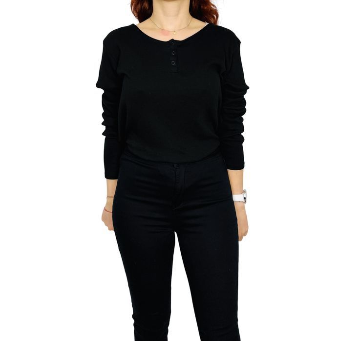 Czarne body z długim rękawem 5XL/6XL 50/52 Primark