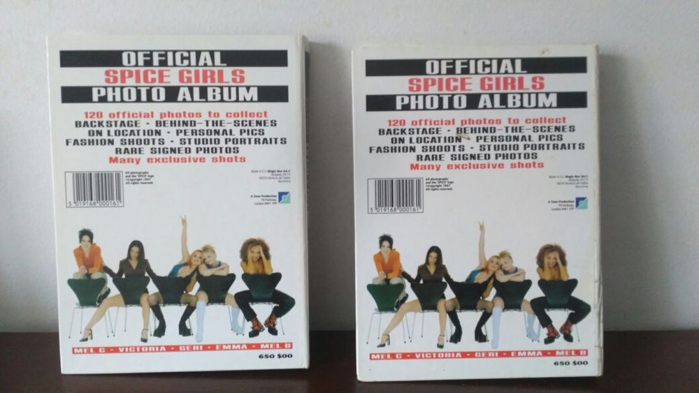 2 Official Spice Girls Photo Albuns + 34 Fotos Extra