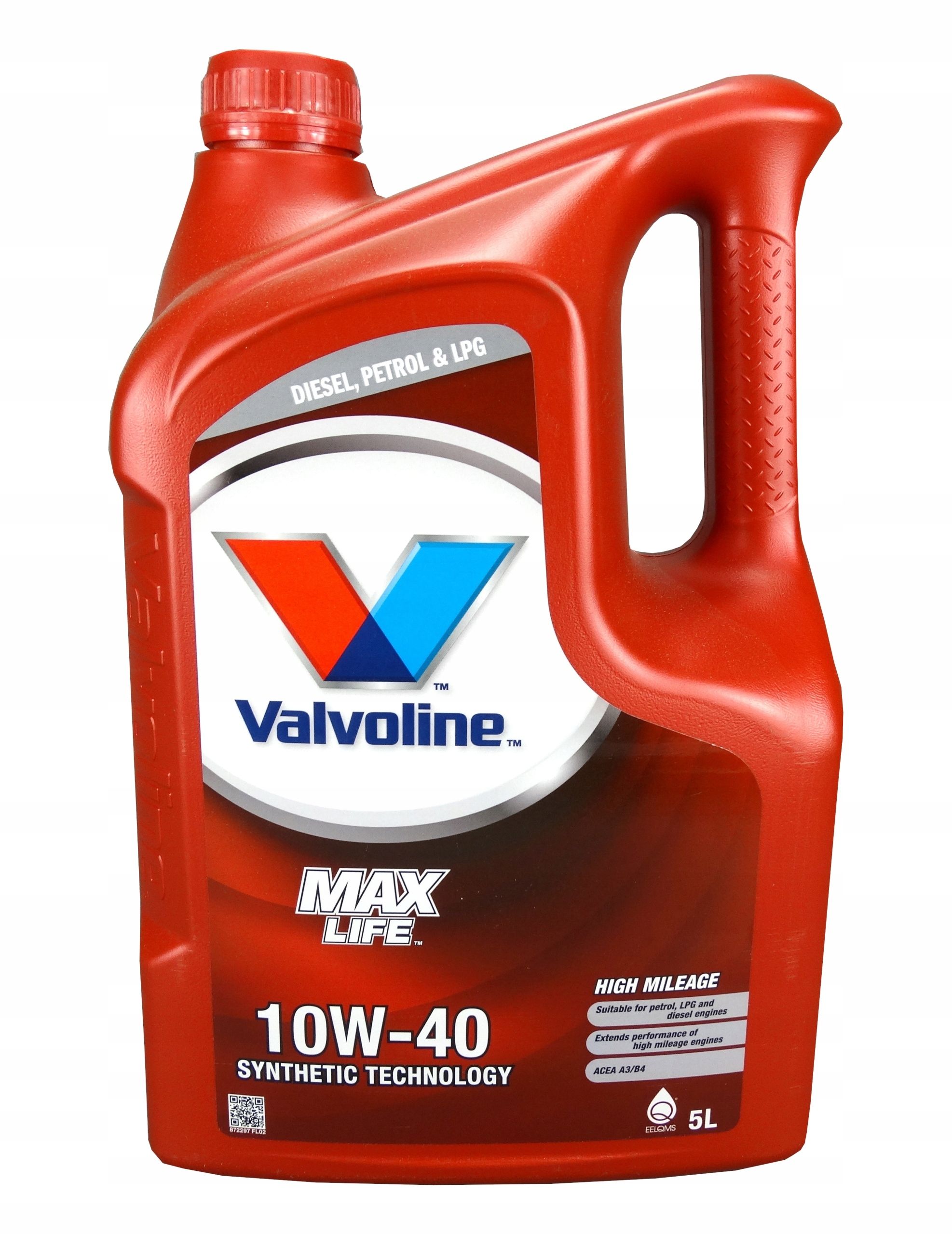 Valvoline Maxlife 10W40 Max Life Olej Silnikowy 5L