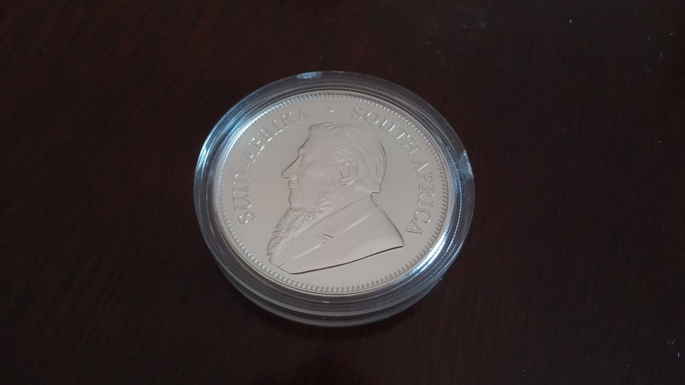 Moeda prata 1oz silver R1 África do sul Krugerrand 2017