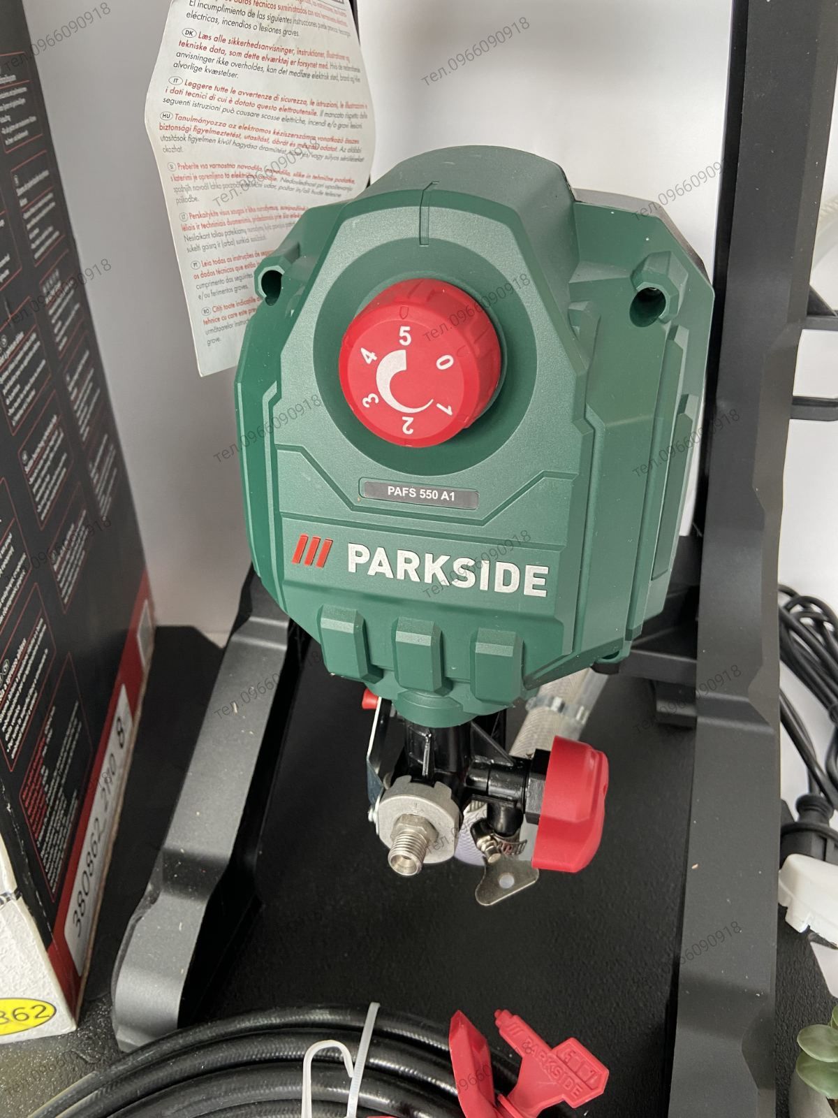Краскопульт фарбопульт пульверизатор безвоздуш  Parkside PAFS 550