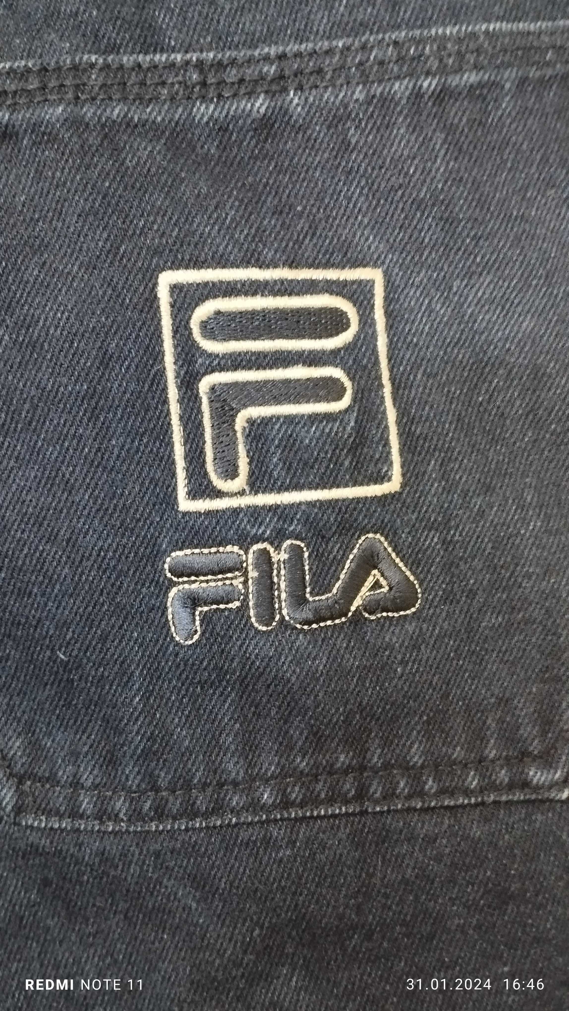 Męskie spodnie dżinsowe vintage Fila