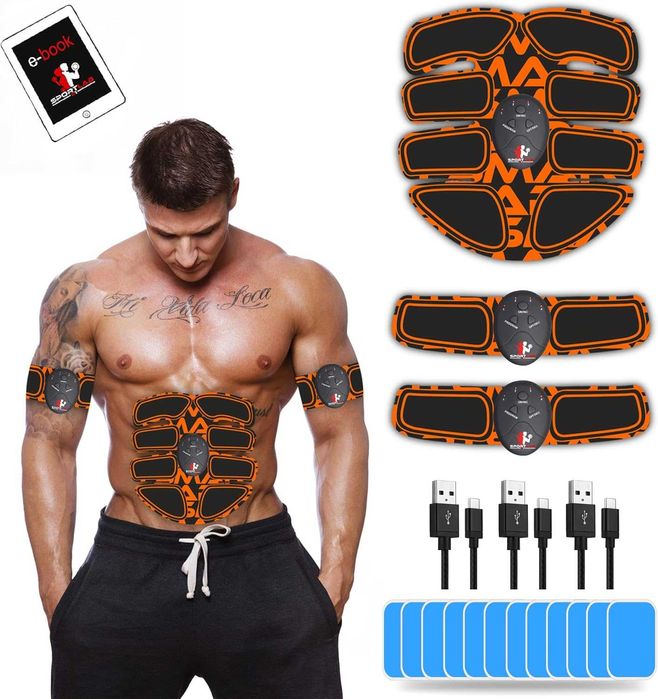 EMS м'язовий електростимулятор мікрострумовий масажер для пресу