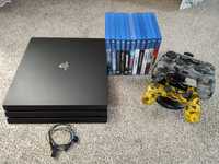 PlayStation 4 Pro с полным комплектом и играми