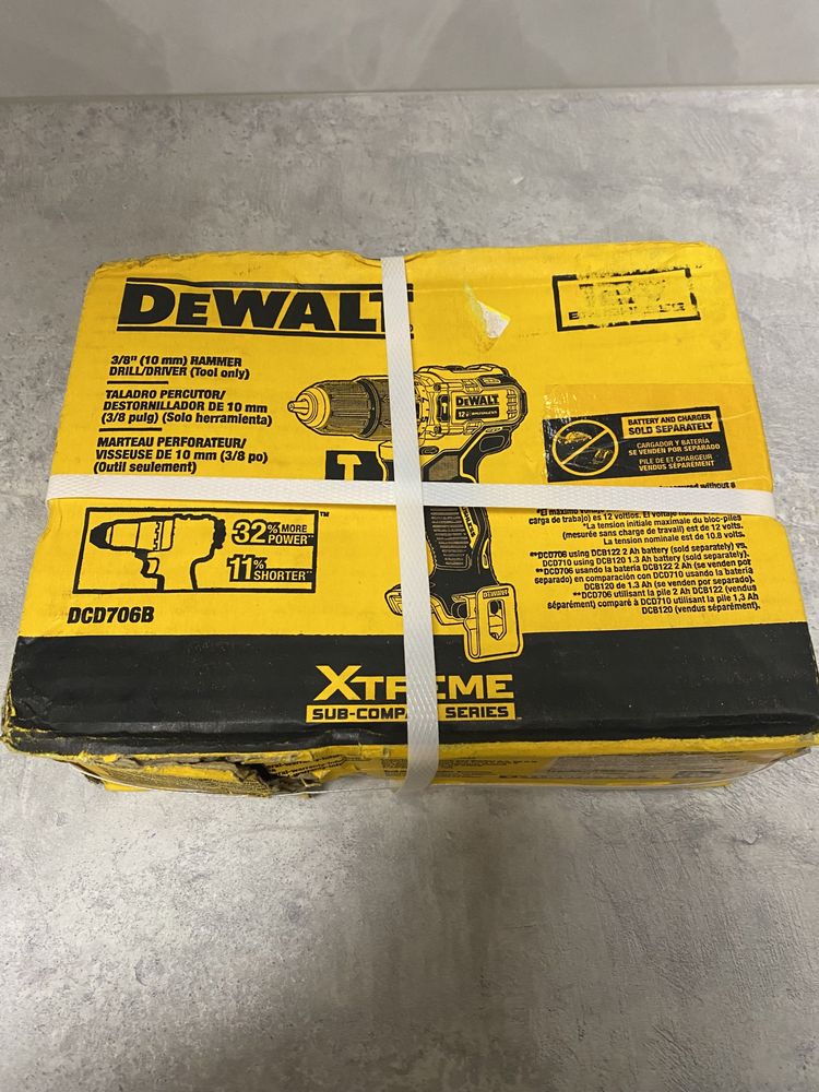 DeWALT DCD706 12V ударний шуруповерт привезено з США