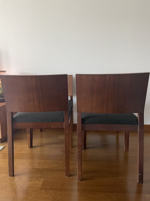 4 cadeiras madeira (designer)