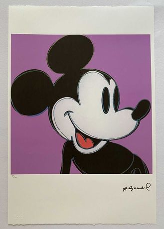 Andy Warhol "Myszka Miki" "Mickey Mouse"Leo Castelli Certyfikat NYC