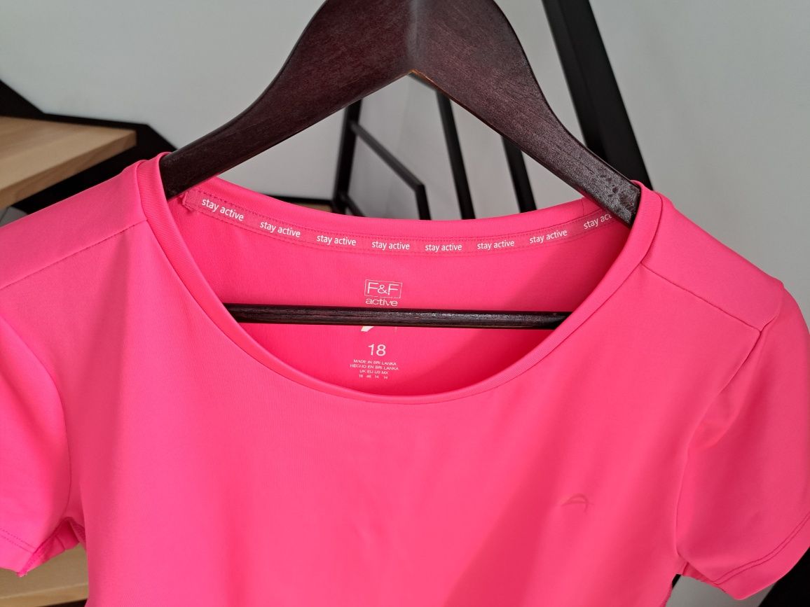 Koszulka damska sportowa F&F Active różowa 42 XL