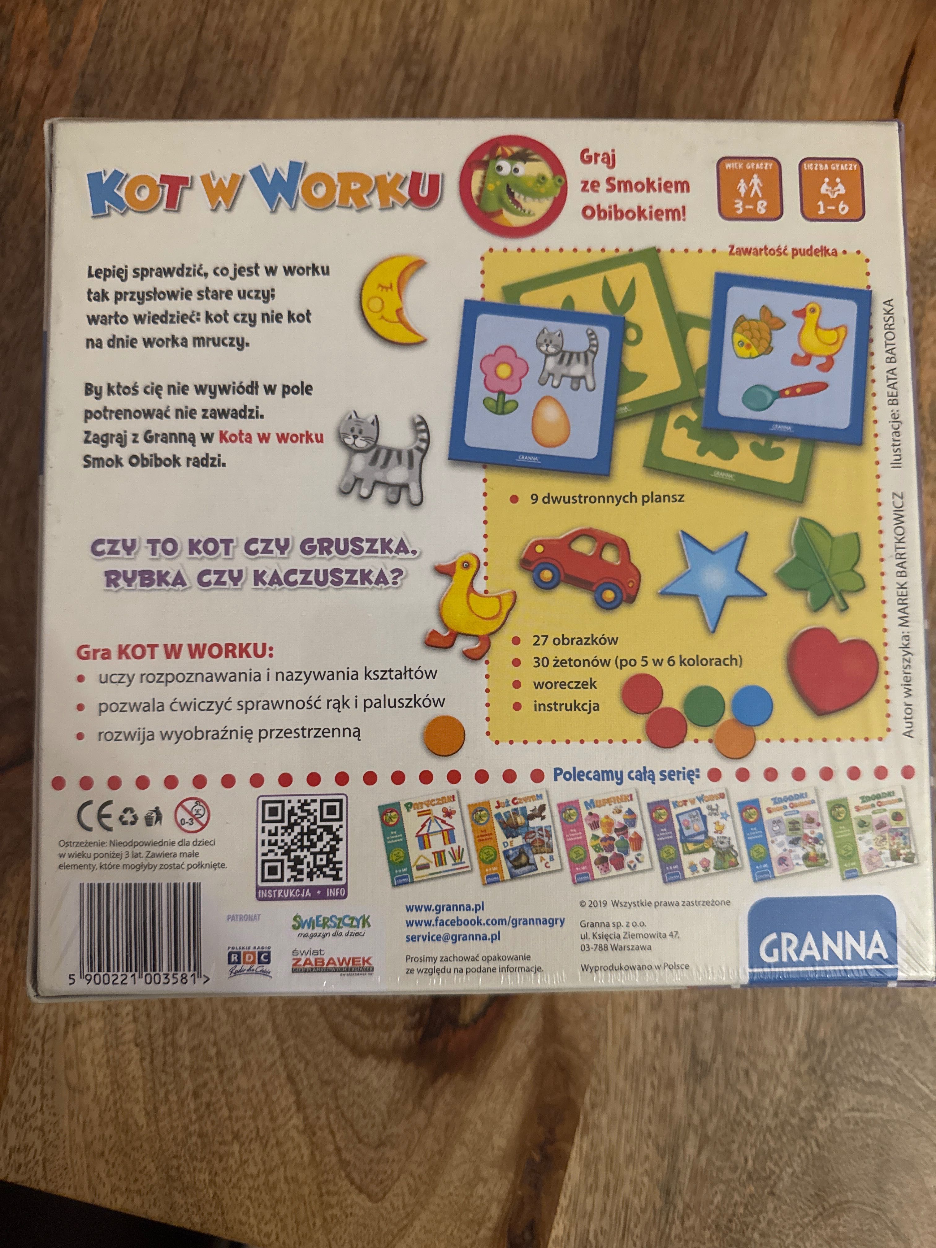,Gra dla dzieci ,Kot w worku,