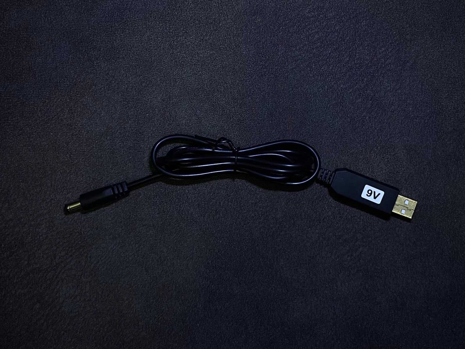 Кабель питания USB для роутера, модема; 12 и 9 вольт.