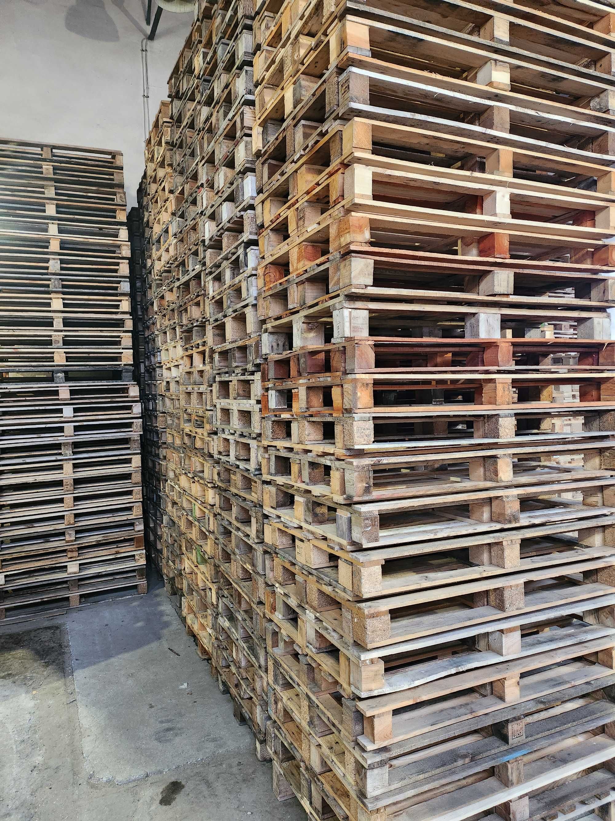 Palety drewniane, używane, przemysłowe, jednorazowe 120x80